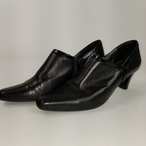 Verio Cuoio Italian low cut mid size heeled bootie